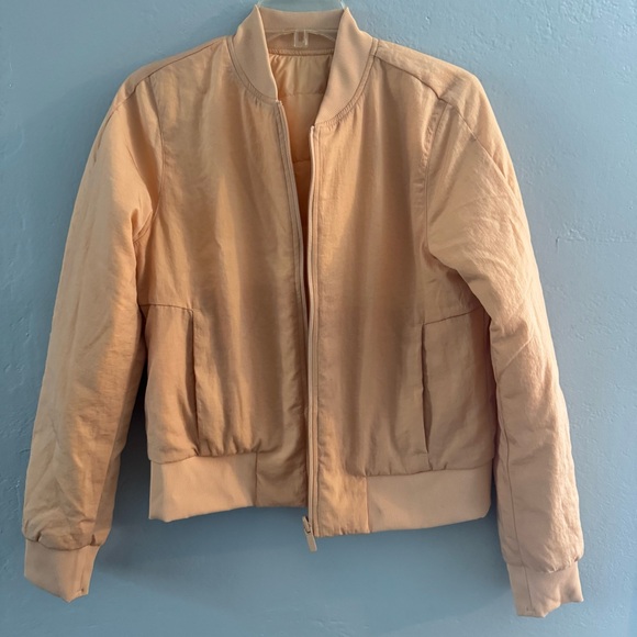 Lululemon Non-Stop Reversible Bomber Jacket Bleached Apricot - Picture 2 of 5